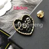 2.8x3cm Blue Heart Brooch Women Men Designer Brooch Pins Brand Letter Brooches sier Copper