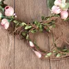 Copricapo di copricapo rosa ghirlanda di fiore rosa per donne fiori per matrimoni Accessori per capelli corona tiara accessori da sposa per le ragazze gioielli da spiaggia