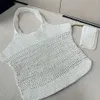 Designer Beach Tote Bag Lafite Grass Tecido LCARE LCARE Handmade Crochet Hook Knit