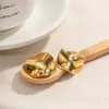 Kvinnors koppar-stål geometriska designerörhängen mässingspläterad liten söt vind stil lyxig geometriska modeörhängen för kvinnors fest