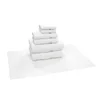 Serviette 7pk conception de conception de conception turque blanc -