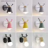 Lampes nuances LED CED MUR MUR LAMPE COLORED WOOD NORDIC RETRO MODERN MODERNE Childrens Chambre Couche Éclairage Home Lighting E27 Q240416