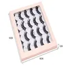 wholesale 10 Pairs 25mm fluffy Volume Soft Thick Handmade Natural Faux Mink False Eyelashes Free shipping lashes extention with Pink Gift box