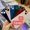 100PCS Big Hole Back Housing Battery Door Glass Cover with Adhesive Replacement for iPhone 13 Mini 13Pro 13 Pro Max with Sticker