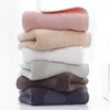 Handduk Pure Cotton Bath Solid Color Face Hushållen bra absorption mjuka stora handdukar förtjockas för hembadrummet