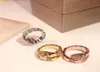 Elastic Ring Golden Classic Fashion Party Jewelry for Women Rose Gold Wedding Luxurious Open Size Rings Shipp8623236