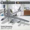 3D -Rätsel stückweise Metallmodell Kits Flugzeug Stratofortress 3D Rätsel Jigsaw DIY Handwerk für Home Dekoration Hirnteaser Spielzeug Geschenke Y240415