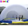 10x8x6mh (33x26x20ft) Vit vattentät Oxford -jätte Uppblåsbar scen Cover Arch Style Dome Tent Open Air tak tak för konsert eller bröllopsfestevenemang