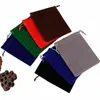 50pcs/działka 10x15 cm kolorowe ładne torby na sznurowanie Veet Torebki biżuterii świąteczne przyjęcie weselne Favors Bags prezent