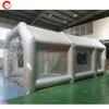 Free Air Shipping 10x6x4mH (33x20x13.2ft) With blower Silvery Inflatable Paint Booth For Car Spray Booth Air Filter Tents Garage Tent