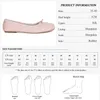 Chaussures décontractées GMQM Brand Fashion Fashion Women 2024 Spring Summer Silk Ballet Flats peu profonds sur Bowknot Simple Style Soft Mary Jane