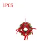 Flores decorativas 1-5pcs Artificial Christmas Wreath Decor Diy Tree With Pines Pone Garland 2024 anos