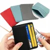 1st Man Pures Ultra Thin Mini Busin Bank Credit Card Holder Wallet Simple Black Women Small Coin Cards Cover Pouch Case Bag P9WG#