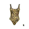 Podstawowe sukienki swobodne żeńskie retro strój kąpielowy złota backless stnie stroju kąpielowego vintage wakacyjna sukienka na plażę projektant kąpieli kostium kąpielowy letni surfowanie w otnc8