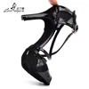 Dance Shoes Ladingwu Summer Breathable Mesh And PU Ladies Latin Black/Silver Sapato Feminino Salto Alto Ballroom