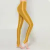 Kobiety satynowe olej błyszczące nieprzezroczyste rajstopy mokro rajstopy seksowne pończochy błyszczące legginsy jogi sportu sportowy fitness Slim Pants 240401