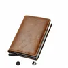 Anti RFID creditcardhouder Men Wallets Bank Kaarthouder Case Small Leather Slim Thin Magic Mini Wallet Smart Minimalistische portemonnee Y1QZ#