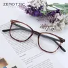 Zonnebrillen Frames Zenottic Hoge kwaliteit Acetaat Optische bril voor mannen Vrouwen Vintage Square Non-receptende bril Oculos de Grau