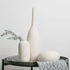 Vasi White Art Ceramic Flower Vase Decoration Accessori per la casa Accessori per soggiorno Nordic Classic Purcellana alta