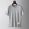 Summer new back stripe red white blue round neck short sleeve mens T-shirt fashion mens shirt casual top