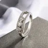 925 Sterling Silver High Quality Zircon Ring For Women Luxury Design Couple Ring Hollowing Out Ladies Ring Fashion Jewelry Item