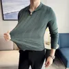 Pulls à tricots pour hommes Pull de tricot de haute qualité Colde à manches longues pour hommes coréens vêtements de luxe slim.