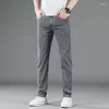 Jeans masculin 2024 Spring Classic Style Brand Business Business Quality Casual Stretch Slim Slim Pantal