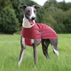 Dog Apparel Thick Clothes Winter Warm Large Jacket Clothing Red Black High Collar Coat Reflective For Medium Greyhound