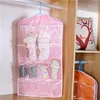 2024 Hot 16Pockets WardrobePockets Clear Hanging Bag Socks Bra Underwear Stationery Rack Hanger Storage Saving Space Tidy Organizer for