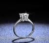 925 Sterling Silver Mosan039s Bohrring Fashion Woman1CT Ring Diamant Gleicher Absatz von HW dcolor Mosan Diamond6171074