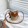 2024 Summer Woven Bag Women Outdoor Travel Raffias Totes Vintage Single Shoulder Tote Bag Fashion All-In-One Large Capacity Beach Pool Underarm Straw Bags Hucket