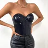 Tank da donna Cocoa Witch Pure Desire Desire sexy Nightclub Paiugne Shiny Bandeau Slim-Fit Fashion Fashion European and American Style Avvolto