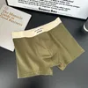 Unterhose 50 Stücke gerippter Baumwoll-Vintage Tonal Antibakterieller Schritt Komfortable atmungsaktive Männerhöfen Paarhosen mittelhaufen