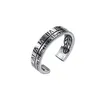 Rings Rings Weiyue S925 Sterling Silver Retro Rominals Open Ring Ladies Jewelry Niche Design Simple Index Finger