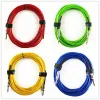 Кабели 3/6/10M Красный/желтый/зеленый/синий прозрачный электрогитарный кабель Кабель кабель приборы.