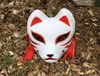 Handmålad uppdaterad anbu -mask japansk kitsune mask full ansikte tjock pvc för cosplay costume 2207156785006