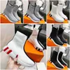 Luxo Fun Sneaker Designer Men Women Moving Sock Shoes Fashion Fabric Cuff High Top Sports Casual Sapatos Tamanho 35-45