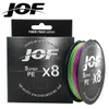 Jof 8 Weaves Line Multifilament Fishing Line 150m 300m 500m frads braided pe 15 20 30 40 50 60 60 100lb 240407