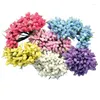 Декоративные цветы 144pcs Artificial Foam Flower Piciol для свадебной вечеринки букет букет штока подарочная коробка