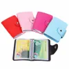 24 Card Slots Double Sided Plastic Card Holder Small Size Multicolor Busin Pack Bus Card Bag Women Purses Men Wallet j8NY#