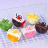 Decorative Flowers Simulation French Mousse Cake Model Fake Bread Table Refrigerator Magnet Pography Props Party Wedding Decor