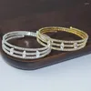 Bangle Fashion Bling Crystal Multi-Layer Bracelet Sieraden Bridal Rhinestone Open Cuff Luxe bruiloft