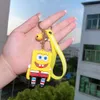Dekompression Spielzeug Anime Schwamm Oktopus Schlüsselbund weicher Gummi -PVC -Autoschlüsselkettenanhänger kleine Geschenke
