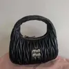 Sac de créateur de luxe MiuimiUi Sac en cuir sac pour femmes sac à main sac à main plissé sac sous-ararn