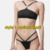 diseñador traje de baño bikini traje de baño para trajes de baño sexy corbata de color sólido de una pie