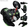 Radsporthandschuhe Neue Kawasaki -Handschuhe Vollfinger Kawasaki Motorcyc Handschuhe Sommermänner und Damen Fashionab und Breemabschableitungen L48