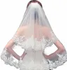 Bridal Ails Eleganckie dwie warstwy koronkowe welon z grzebieniami biało lub w kości słoniowej Akoria Velos de novia 46ps#