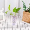 Vasos vasos de vidro transparente para arranjos de flores e decoração de casa estética da sala de estar da sala de estar do escritório da cozinha