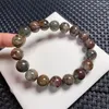Bracelets de link Bracelete de quartzo de jardim de monet natural para homens Homens curativos Presente Crystal Stone Gemstone Fios de pedra de pedra 1pcs 8/11mm