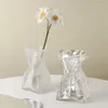 Vasos simples vidro irregular vaso pequeno decoração acessórios de decoração de sala de estar com mesa de jantar inseries presentes